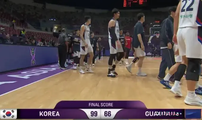 韩国男篮来, 仅有