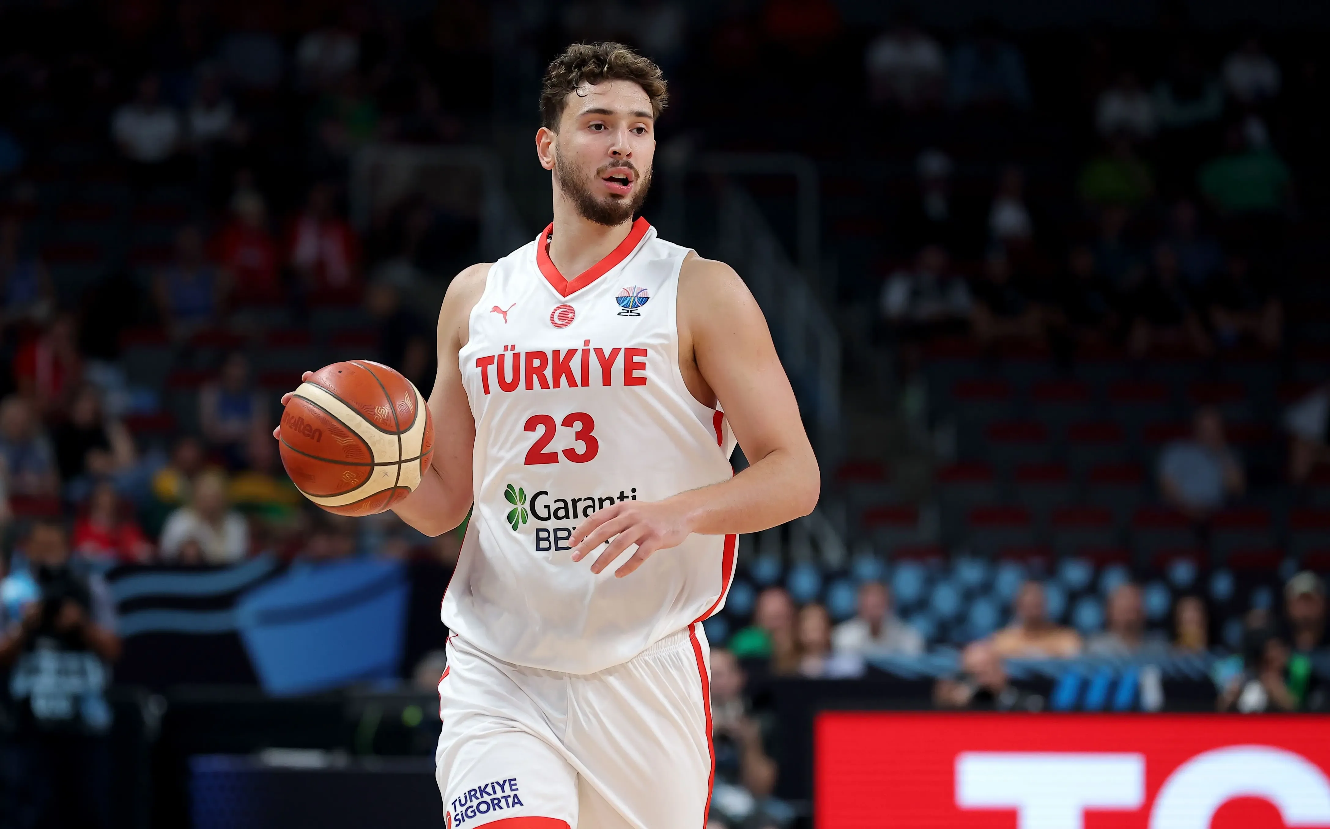 正在迈出下, 采访, 申京已经确